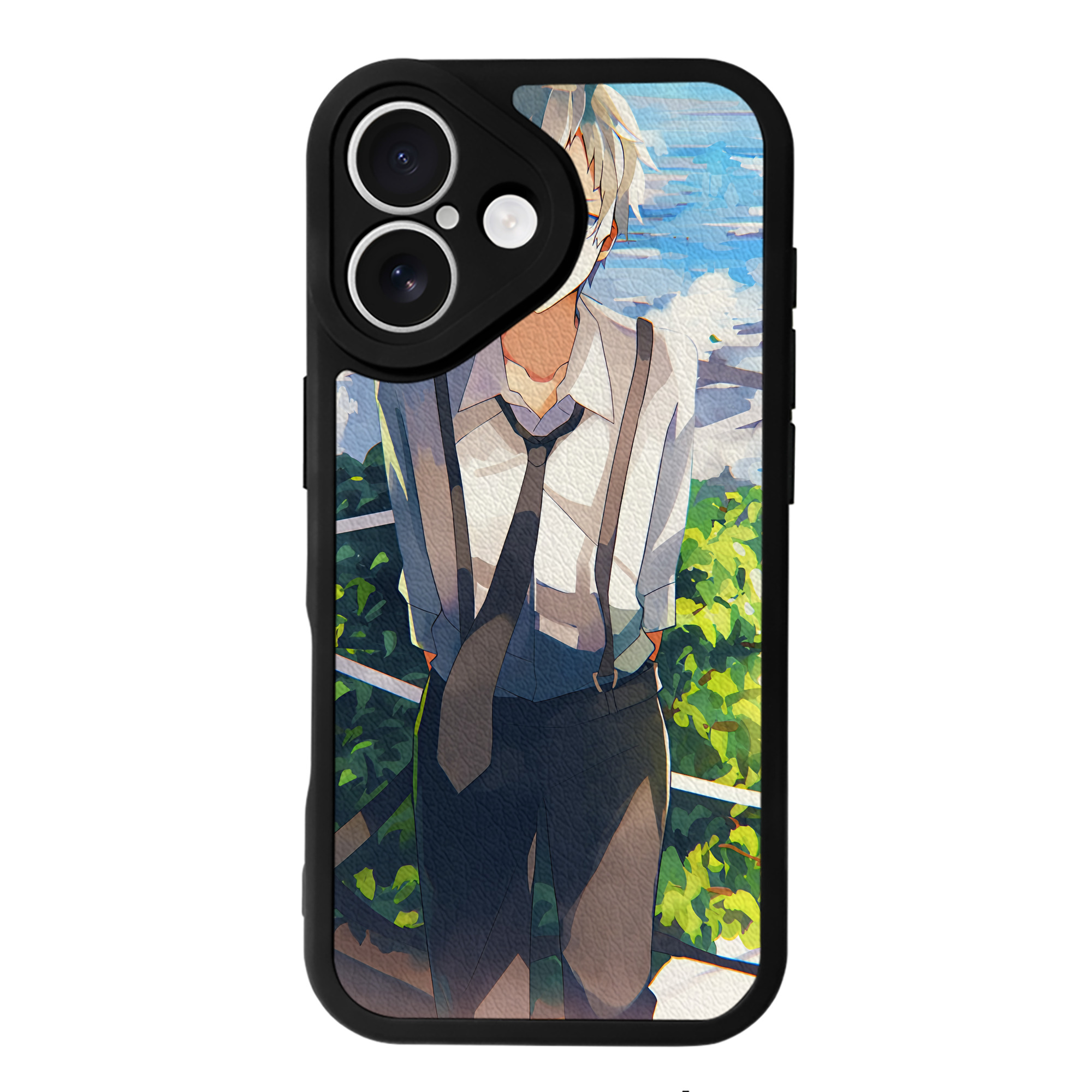 （画像用） 文豪ストレイドッグス Bungo Stray Dogs 【iPhone 16シリーズ対応】シリコンスマホケース（レザー調） 材質：シリコン
